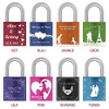 ABUS 100871 Hardened Steel Padlock Aluminium 72LL/40 Pink Love Bow