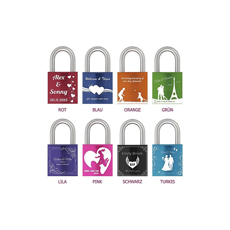 ABUS 100871 Hardened Steel Padlock Aluminium 72LL/40 Pink Love Bow