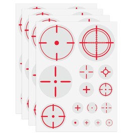GSCWLD 60PCS Games Fast Scope Monitor Decal,Transparent Clear FPS Aim Sight Assist Stickers of Various Sizes,Shooting Target Decals for FPS Video Games,TV Monitor and Mobile Phone