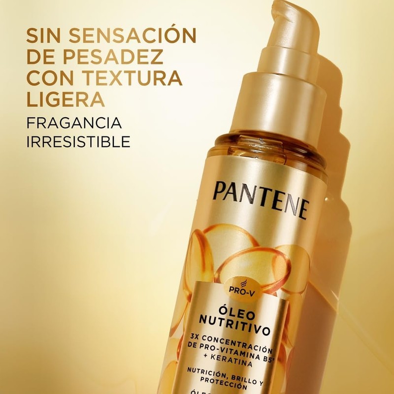 Pantene Aceite Para Cabello Nutre, Protege, Da Brillo Y Antifrizz