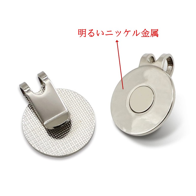Adhere Golf Marker Golf Clip Golf Cap Without Ball Marker