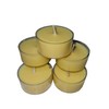 Pure Natural 100% Beeswax Tea Lights 50 Pack Candles