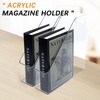 QUYLIXX Magazine Holder, 2 Pack Acrylic Magazine File Holder,A4 Vertical