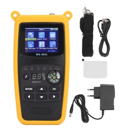 Satellite Finder 2.1 Inch Color Screen Digital Satellite Signal Meter with Compass and Flashlight