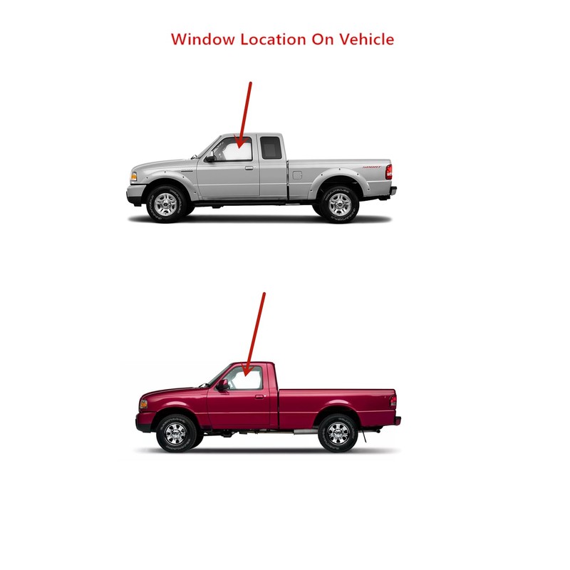 Driver Left Side Door Window Door Glass Compatible with Ford