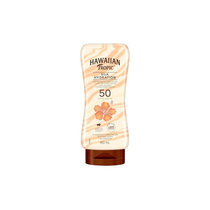 Hawaiian Tropic Silk Protector Solar 50 FPS Loción de 180ml