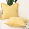 Madizz Set of 2 Linen Cushion Covers with Broad Edge