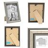 PHOTOLINI Baroque Antique Plastic Picture Frame Set Includes Accessories /