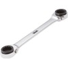 Vigor V2705 Double Ratcheting Box-End Wrench, 220 mm