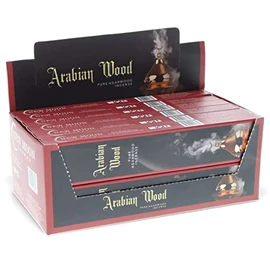 Arabian Wood Natural Incense by New Moon Aromas (12 Packs of 15 Grams) Total 120+ Incense Sticks…