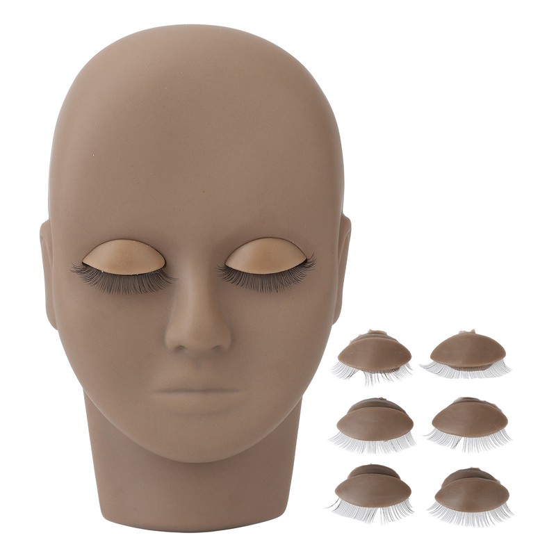 Lash Mannequin Head Makeup Eyelash Extension Practice Doll Head with