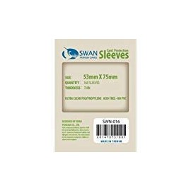 Swan Card Sleeves: 52x74 mm Board Games -160 per Pack