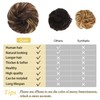 Human Hair Messy Bun Hair Pieces for Women Tousled Updo