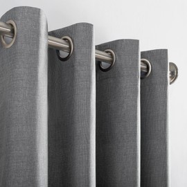 Sun Zero Columbia Thermal Insulated 100% Blackout Grommet Curtain Single Panel, 50" x 95", Gray