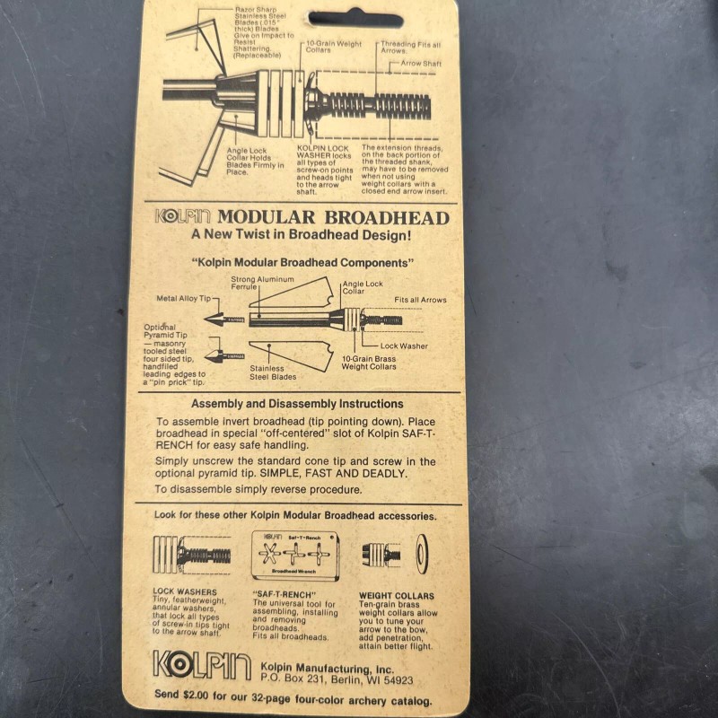 Kolpin Modular Broadhead Pyramid Replacement Points #6290