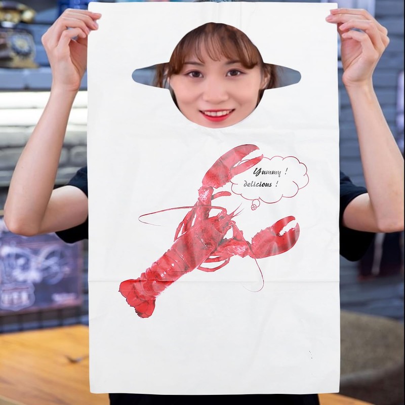 Disposable Bibs: 100PCS Plastic Crawfish Bibs Crab Lobster Bibs for