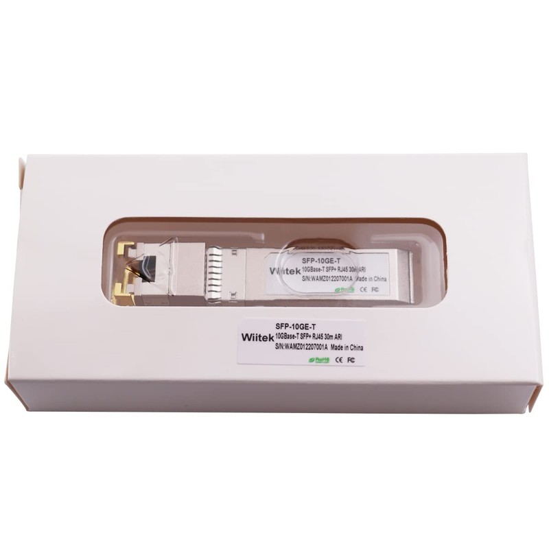 Wiitek 10G SFP+ to RJ45 Copper Modules, 1.25G/2.5G/5G/10GBase-T Ethernet Copper