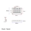 Alnicov 4 String Vintage ukulele bridge for cigar box Guitar