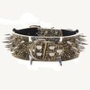 haoyueer 2 inches Wide Leather Sharp Rivets Dog Collar Dog
