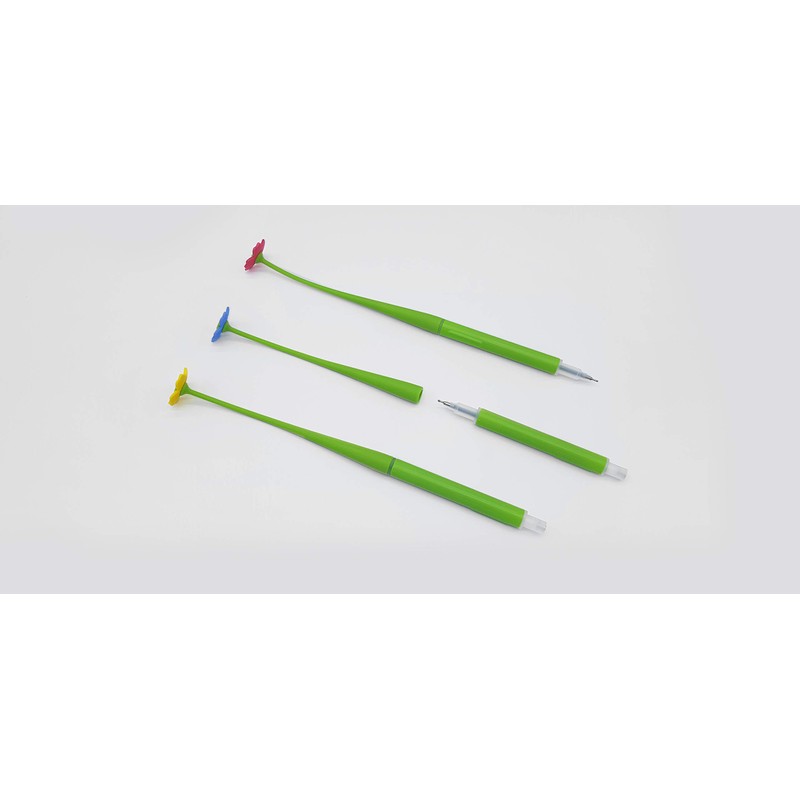 ZEUP BEAULEAF 920959 Water-Based Ballpoint Pen, Flower Pink