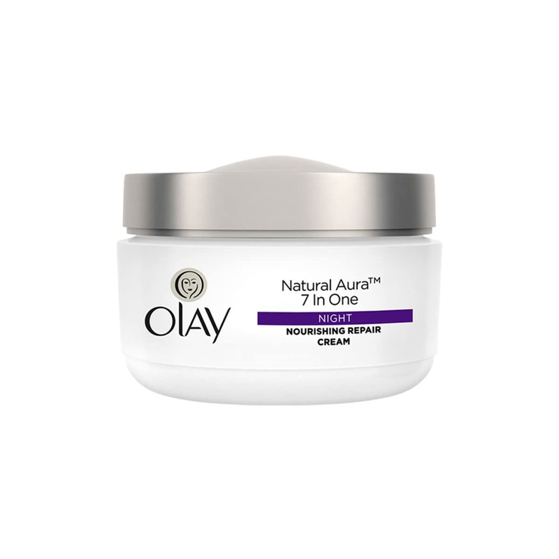 OLAY NATURAL WHITE 7 IN ONE NIGHT NOURISHING REPAIR CREAM