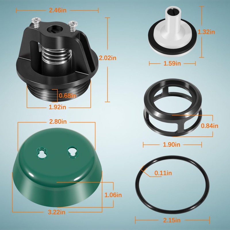 Ezbzyz 1" Float and Bonnet Complete Repair Kit for 4A