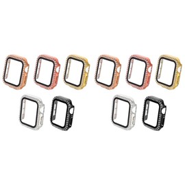 Gatuida 10pcs Glitter Watch Cover Case for Scratch Protector Shell Compatible Easy Installation