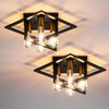 Semi Flush Mount Ceiling Light Fixture, 4 Light Industrial Ceiling