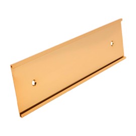 JRS Style Name Plate Holder for Walls and Doors in Brilliantly Finished Aluminum (2x10 Name Plate Holder Rose Gold)