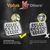 Partsam 2PCS Rectangle H6054 LED Headlights 5x7 7x6 Headlamp Hi/Low