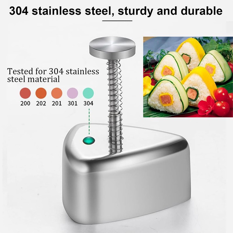 AngelReally Onigiri Mold, Triangle Sushi Mold Press Rice Ball Maker