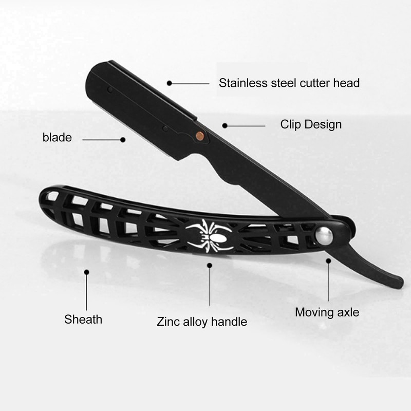 Straight Edge Razor Holder Men Professional Hollow Handle Manual Shaver