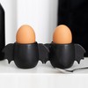 Bat Wing Egg Cups Set - Black Egg Holders, Quirky