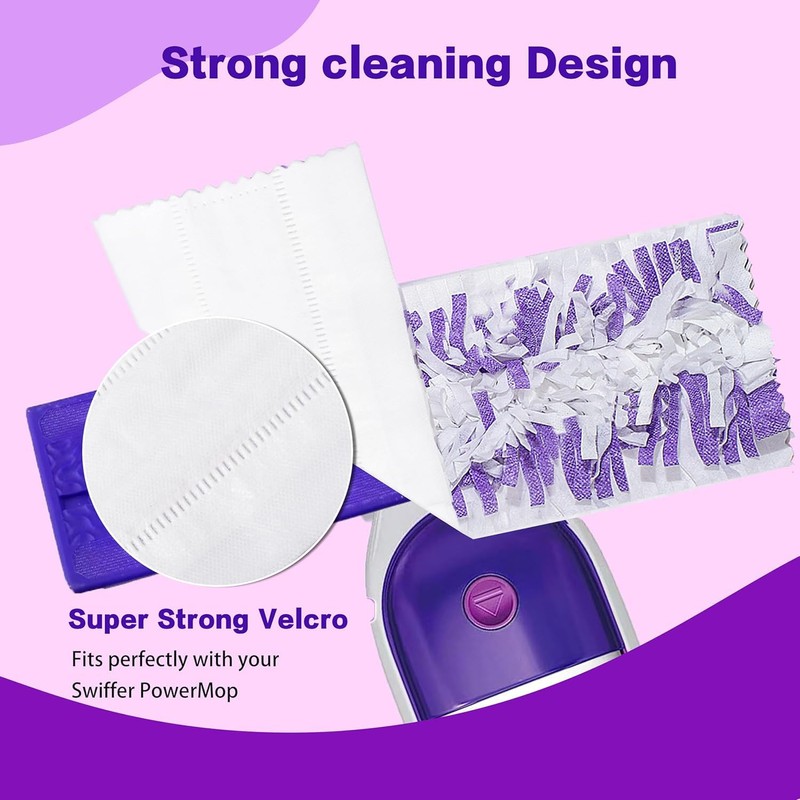 Disposable Mopping Pad Refills for Swiffer PowerMop Multi-Surface Mop and
