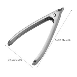 Hemoton Stainless Steel Clam Opener 5 Inch Seafood Tool with Ergonomic Handle for Easy Shellfish and Oyster Opening Kitchen Gadget
