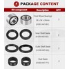 8 PCS Front Wheel Bearings & Seals Kit for Honda