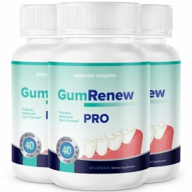 Enriched Vitamins GumRenew PRO Advanced Gum Health Formula 180 Capsules Gum Renew 3 Bottles