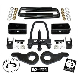 TORCH 3" Front 2” Rear LIFT Kit For 1999-2007 Chevy Silverado GMC Sierra 1500 4X4 4WD Tool and Shock Extenders