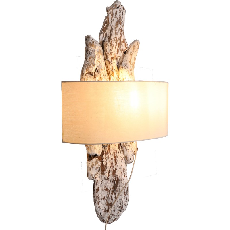 GURU SHOP Modena Model Wall Lamp, Handmade from Natural Material,