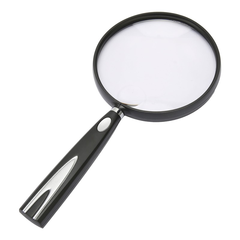 Handheld Magnifying Glass 2X 4X Handheld Reading Magnifier Skid Resistance