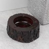 Compact Wooden Ashtray for Smokers - Tidy Table Design Accessory 4ea