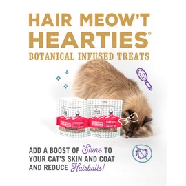 "I and love and you" Hearties Calming and Coat Support Grain Free Cat Treats (Variety Of Flavors)