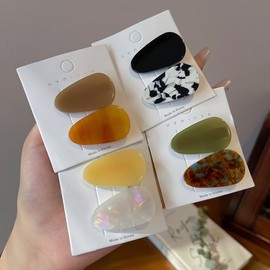 DIY Hairpin Making Materials / Hair Accessory Components cd60 Free Size/1217D Purple Pair 200ea