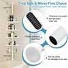 Corner Shower Caddy Tension Pole, Rustproof Bathtub Storage Organizer with