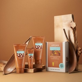 Nature Republic Argan Essential Deep Care Hair Pack Double Set / 네이처리퍼블릭 아르간 에센셜 딥케어 헤어팩 더블세트