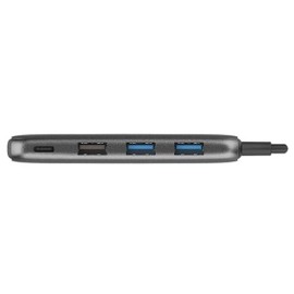 Verbatim Type C Hub with 2X USB3.0 1x USB2.0 1x Type C - Grey