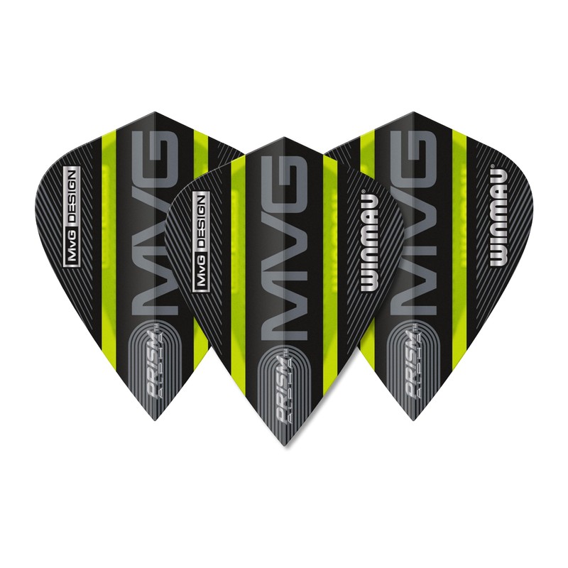WINMAU Prism Alpha Michael van Gerwen MvG Black and Green