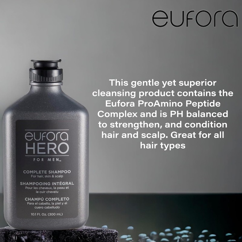 Eufora Hero for Men Complete Shampoo 10.1 Oz