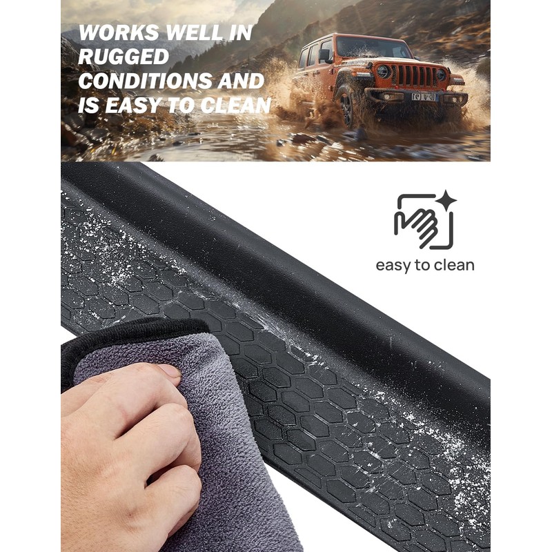 JOYTUTUS Door Sill Guards Compatible with Gladiator JT Wrangler JL