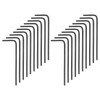 sourcing map 20pcs Hex Key Wrench 1/20" L-Shape Hexagon SAE
